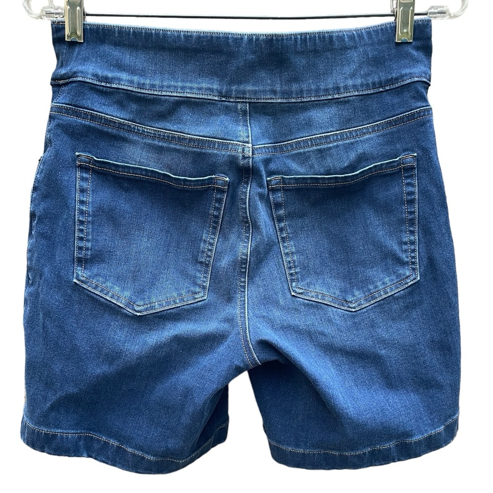Duluth Trading Company Pull On Stretch Denim Shorts Like New Condition Size 6 - Picture 4 of 8
